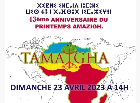  AMAZIGHS DU MONDE MARCHENT À PARIS