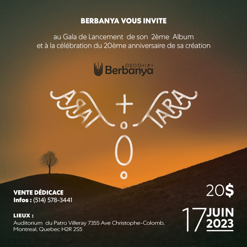 BERBANYA - lancement album et célébration