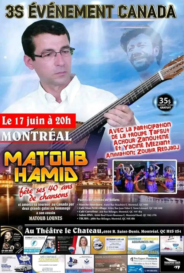Hamid Matoub rend hommage à Lounes Matoub