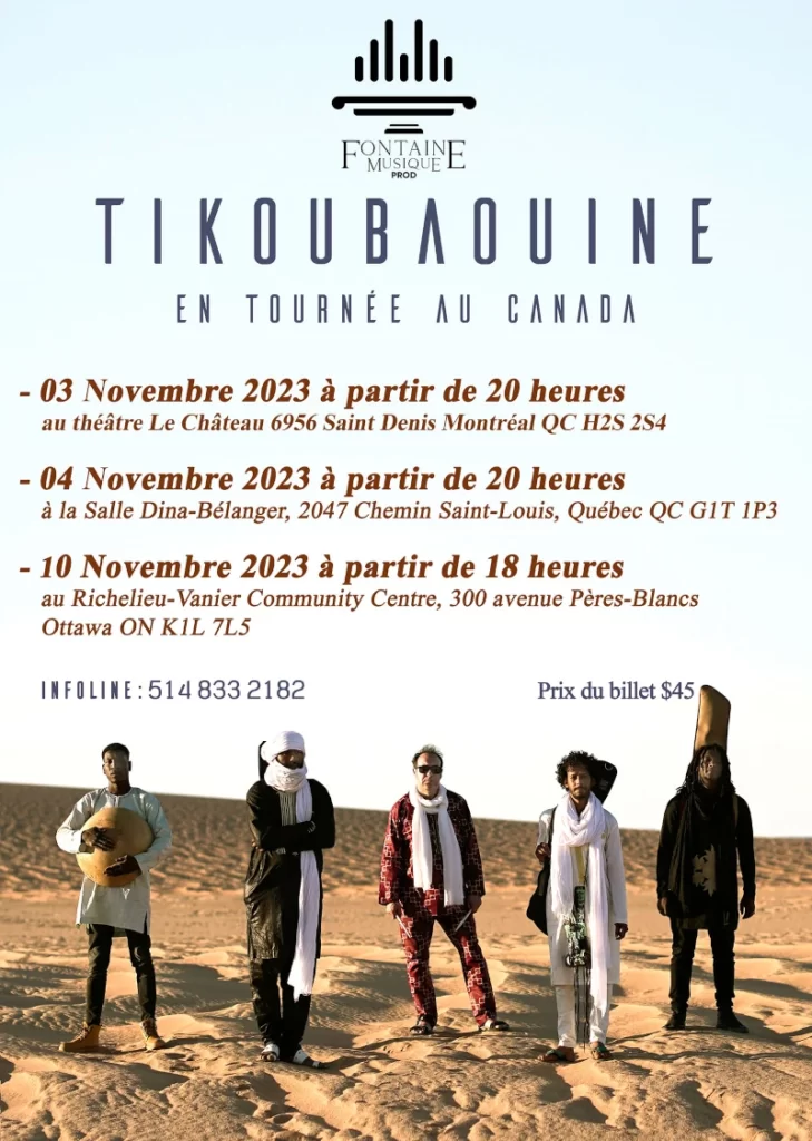 Tikoubaouine en tournée au Canada - Novembre 2023