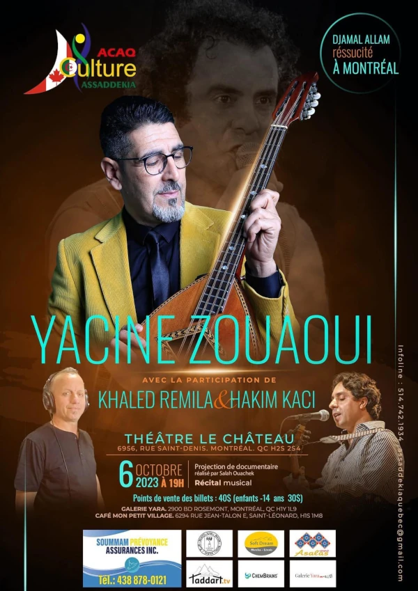 Hommage à Djamel Allam - Yacine Zouaoui à Montréal