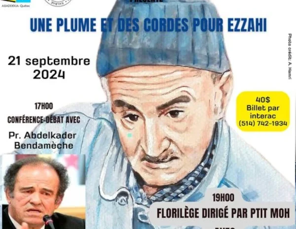  Hommage à Amar Ezzahi à Montréal – Spectacle et conférence