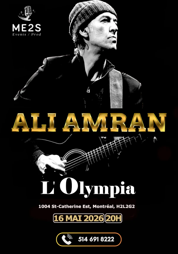 Ali Amran à Montréal de retour à Montréal