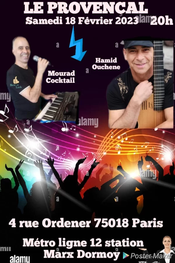 Hamid Ouchene et Mourad Cocktail - Paris - 18 février - Taddart tv